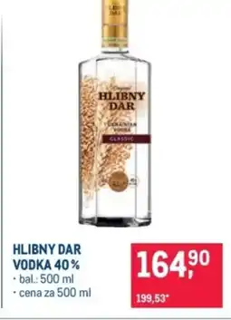 Makro Hlibny dar vodka 40% nabídka