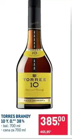 Makro Torres brandy 10 Y.O 38% nabídka