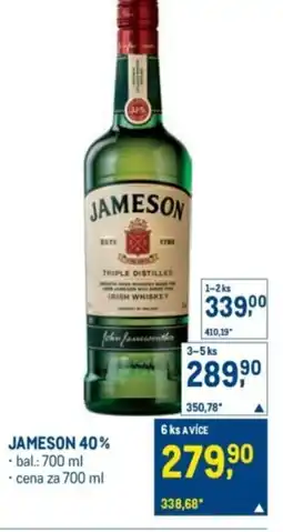 Makro Jameson 40% nabídka