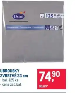 Makro Ubrousky 2vrstvé nabídka