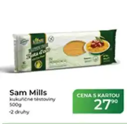 Tamda Foods Sam Mills kukuřičné těstoviny nabídka