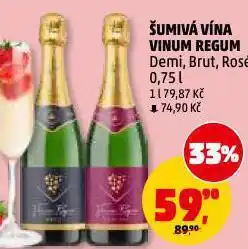 Penny Market Šumivá vína vinum regum nabídka