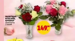 Penny Market Valentýnská kytice růže nabídka
