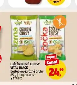 Penny Market Vital snack luštěninové chipsy nabídka