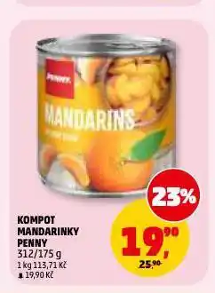Penny Market Kompot mandarinky nabídka