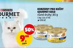 Penny Market Gourmet gold konzervy pro kočky nabídka