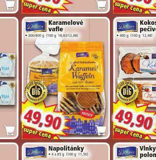 Norma Karamelové vafle nabídka