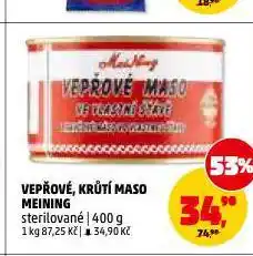 Penny Market Vepřové maso meining nabídka