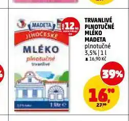 Penny Market Madeta trvanlivé plnotučné mléko nabídka