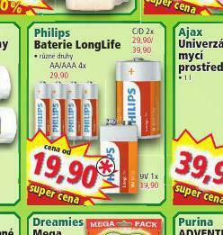 Norma Philips baterie longlife nabídka