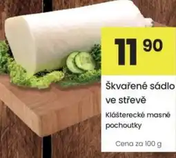 Kubík potraviny škvařené sádlo ve střevě nabídka