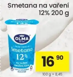 Kubík potraviny Olma Smetana na vaření 12% nabídka