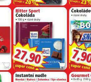 Norma Ritter sport čokoláda nabídka