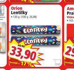 Norma Orion lentilky nabídka
