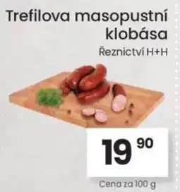 Kubík potraviny Trefilova masopustní klobása nabídka