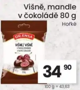 Kubík potraviny Dr.Ensa Višně, mandle v čokoládě nabídka