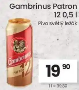 Kubík potraviny Gambrinus Patron 12 nabídka