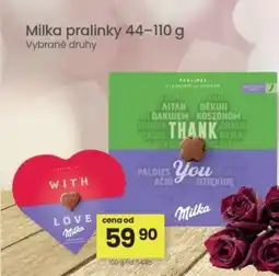 Kubík potraviny Milka pralinky nabídka