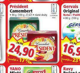 Norma Président camembert nabídka