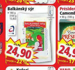 Norma Balkánský sýr nabídka