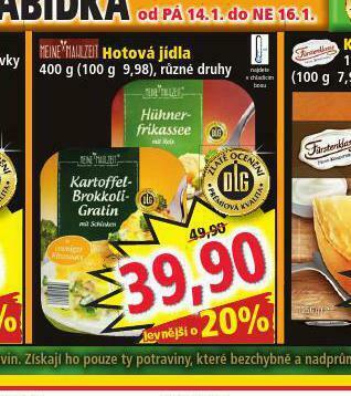 Norma Hotová jídla nabídka