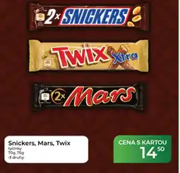 Tamda Foods Snickers, Mars, Twix tyčinky nabídka