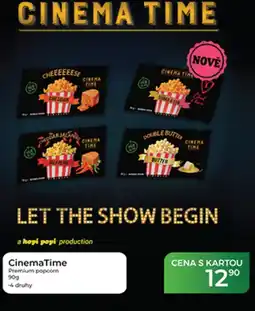 Tamda Foods CinemaTime Premium popcorn nabídka