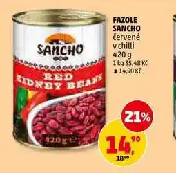 Penny Market FAZOLE SANCHO červené s chilli nabídka