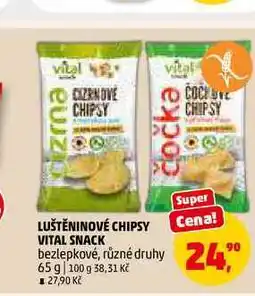 Penny Market LUŠTĚNINOVÉ CHIPSY VITAL SNACK nabídka