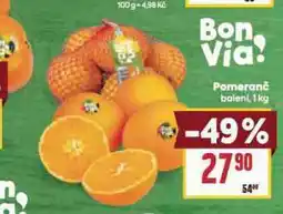 Billa Pomeranč nabídka