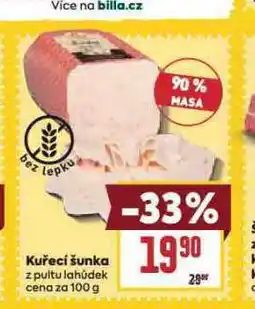 Billa Kuřecí šunka nabídka