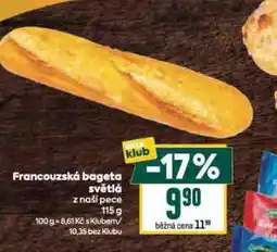 Billa Francouzská bageta světlá nabídka