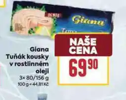 Billa Giana tuňák kousky v rostlinném oleji nabídka