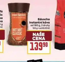 Billa Eduscho instantní káva nabídka