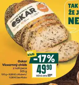 Billa Oskar vícezrnný chléb nabídka