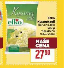 Billa Efko kysané zelí nabídka