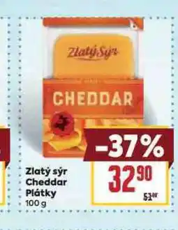 Billa Zlatý sýr cheddar plátky nabídka