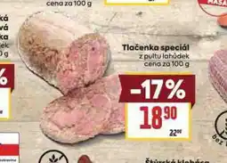 Billa Tlačenka speciál nabídka