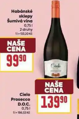Billa Cielo prosecco d.o.c nabídka
