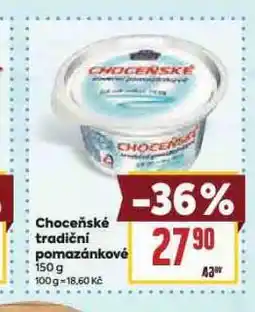 Billa Choceňské tradiční pomazánkové nabídka