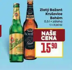 Billa Pivo krušovice bohém nabídka