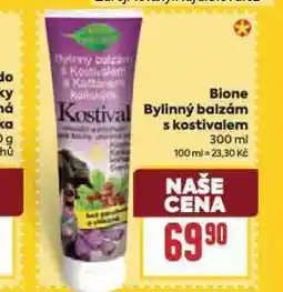 Billa Bione bylinný balzám s kostivalem nabídka