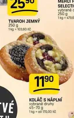 Flop KOLÁČ S NÁPLNÍ vybrané druhy nabídka