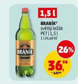 Penny Market BRANÍK světlý ležák PET nabídka