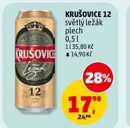 Penny Market KRUŠOVICE 12 světlý ležák plech nabídka