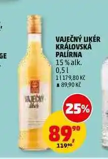 Penny Market VAJEČNÝ LIKÉR KRÁLOVSKÁ PALÍRNA nabídka
