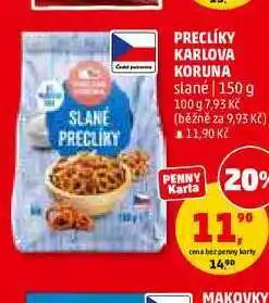 Penny Market PRECLÍKY KARLOVA KORUNA slané nabídka