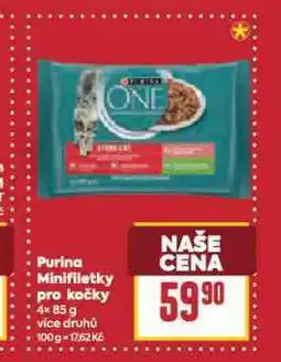 Billa Purina minifiletky pro kočky nabídka