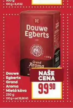 Billa Douwe egberts grand aroma mletá káva nabídka