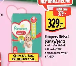 Albert Pampers dětské plenky nabídka